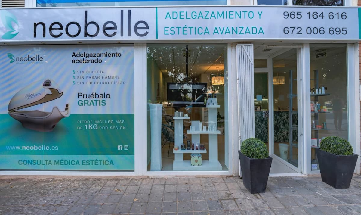 Fachada de Neobelle Alicante — Adelgazamiento y Estética Avanzada
